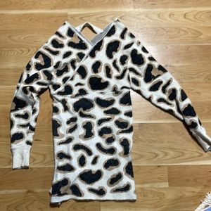 Leopard dress or shirt with leggings